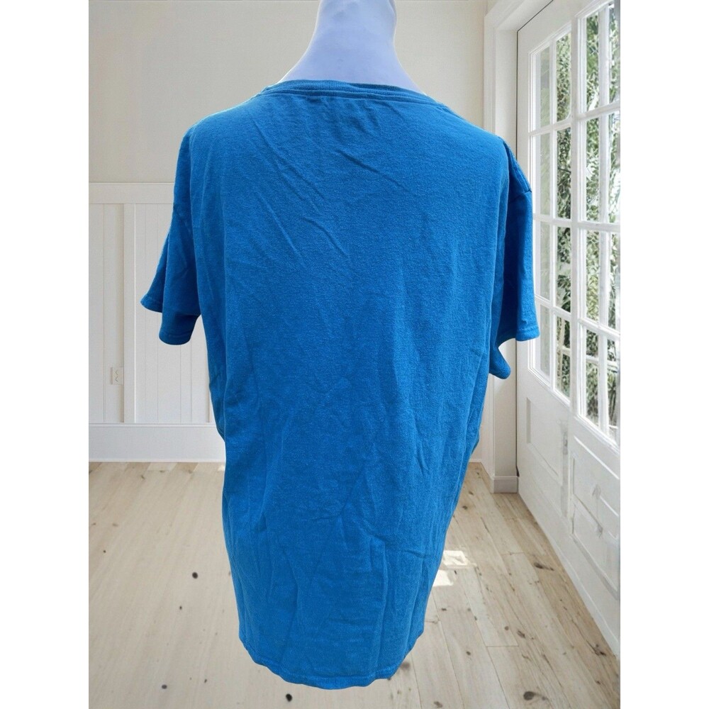 GILDAN Women's 2XL Blue “Sorry I Can't My Chickens Need Me” Graphic T-Shirt Tee - Picture 4 of 11